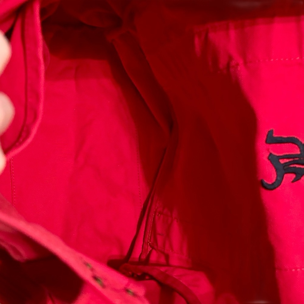 Ralph Lauren Rugby Tote Red Large Canvas Bag Beach Embroidered 90s Y2K Rare - Picture 6 of 12